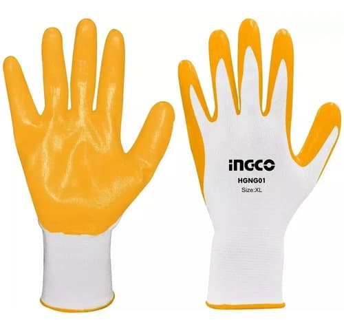 Guantes De Nitrilo Ingco Talle Xl Ma Amarillo