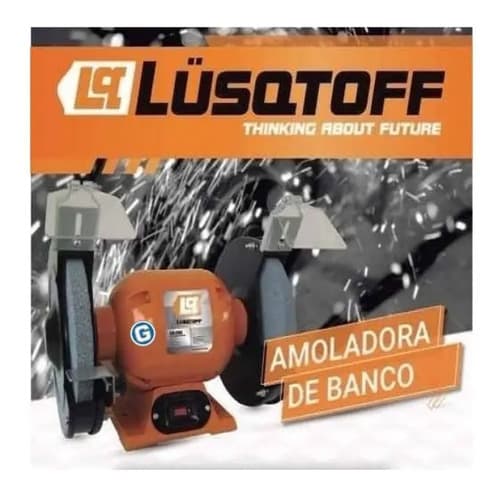 Amoladora De Banco 375 W Lusqtoff Color Naranja Frecuencia 50 Hz
