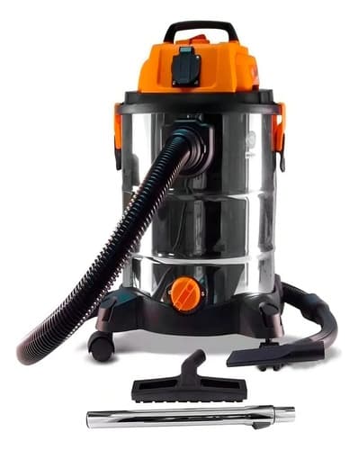 Aspiradora Polvo Liquido Lusqtoff 25lts 1400w Gris