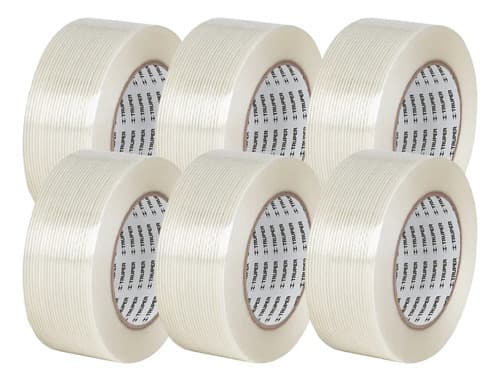 Cinta Adhesiva Adhesiva Truper Cfi-48 Color Blanco Diseño Lisa 50m X 48mm 6 Unidades