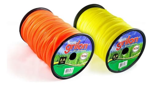 Tanza Grilon Cuadrada De 3 Mm Para Desmalezadora Y Motoguadaña Naranja