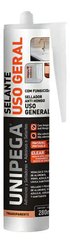 Silicona Híbrida Incolora Ug 280ml 05110055 - Unipega