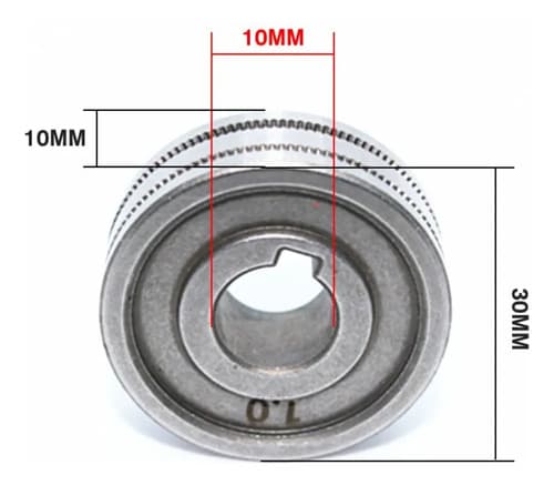 Rodillo Guía De Alambre Mig Para Soldadura Color 1.0-1.2mm/v Groove
