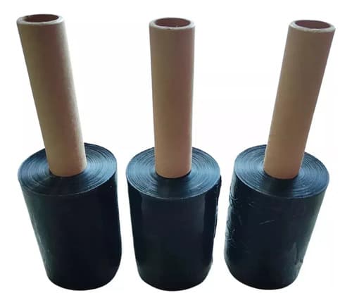 Film Negro Stretch Nylon Atado Con Mango - Caja 23 Unidades! Negro