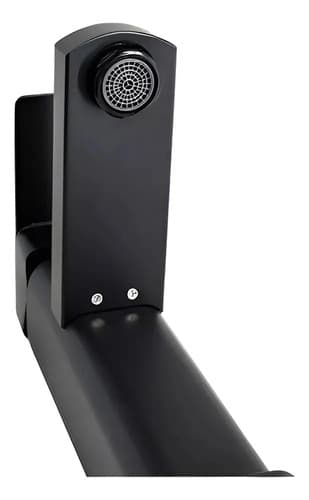 Canilla Negra 18cm Tubular Italomix Lh-3324 Negro Mate