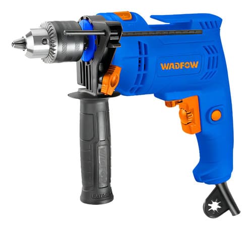 Taladro Percutor Wadfow 550w Con Mandril De 13 Mm Azul