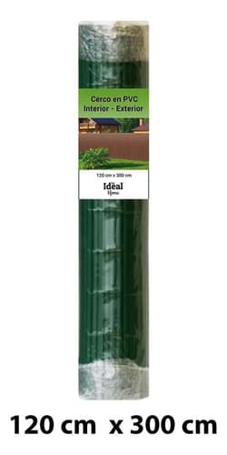 Cerco De Pvc 1.20 Mt X 3 Mt - Esterilla Cerca Jardín Cm El Regalon Color Marrón