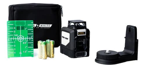 Nivel Laser Autonivelante 45mt 360+cruz+vertical Black&white