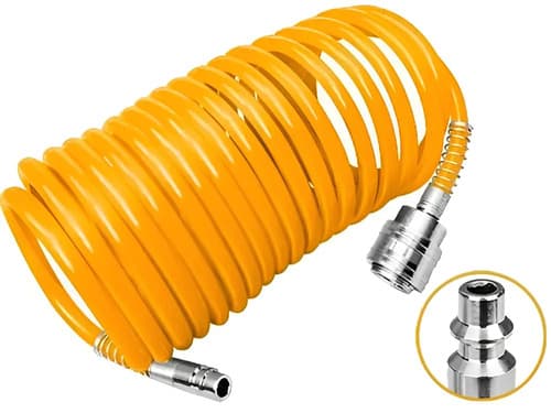 Manguera Espiral 15 Mts Con Acoples Ø6 Y 8 Ah1151.1 - Smf Color Anaranjado