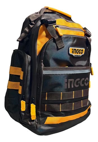 Mochila Para Herramientas Reforzada Ingco Hbp01028 Color Mar Marrón