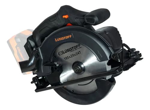Sierra Circular Inalámbrica Brushless Profesional Black Series 20v 185mm Lusqtoff Frecuencia 50hz Csl4500-9b Negro