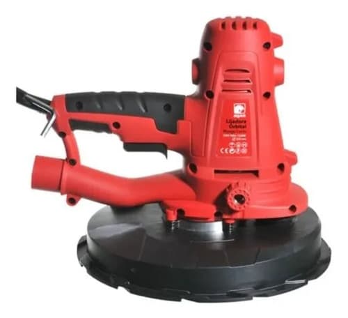 Lijadora Orbital Equus P/ Yeso Con Aspiradora 1220w 225mm Color Rojo Frecuencia 50 Hz