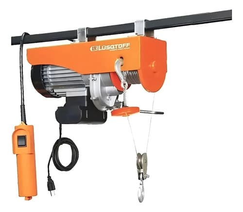 Aparejo Eléctrico Polipasto 500 - 1000kg 6-12m Lusqtoff. Hnt Naranja 1