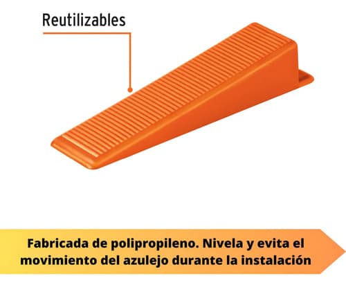 200 Cuñas Niveladoras Reutilizables Azulejo Loseta Porcelana