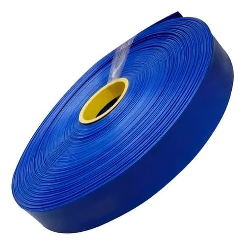 Manguera Plana De Pvc Ekipofertas De 2  Para Riego Con Motobomba, 100 Metros Azul Riego
