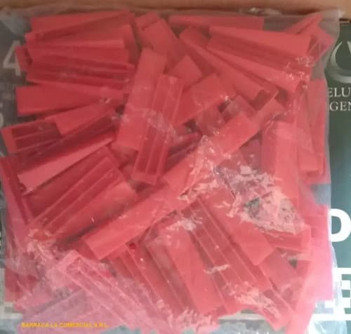Cuñas Para Nivelador De Porcelanato Y Ceramica 100 Unidades Rojo
