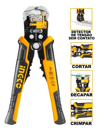 Pinza Inteligente Detector Volt Pela Corta Cable Ingco Febo