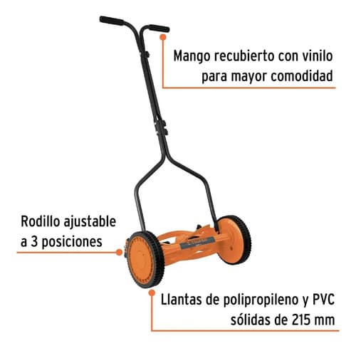 Podadora Manual 14´ + Tijeras 50cm + 3 Herramientas, Truper Color Naranja