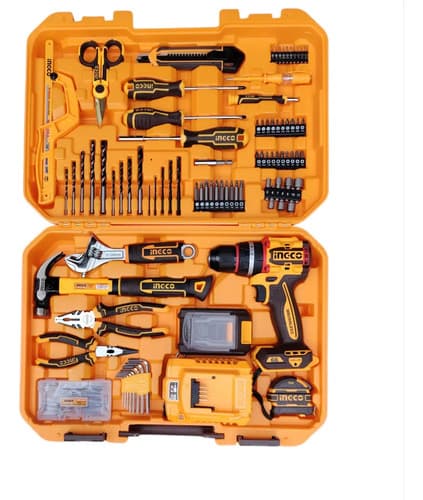 Kit Atornillador Percutor+ 165 Herramientas Hkthp11651 - Smf Color Naranja Claro Frecuencia 50/60