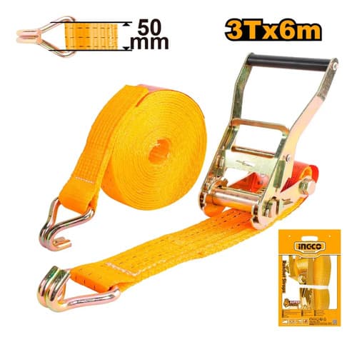 Eslinga Sujeción 3 Ton 50mm X 6m Hrsp361 Ingco Amarillo