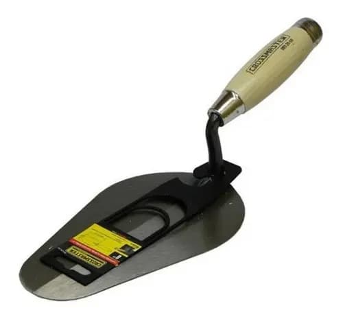 Cuchara Albañil Crossmaster Forjada De 8  Con Mango De Madera