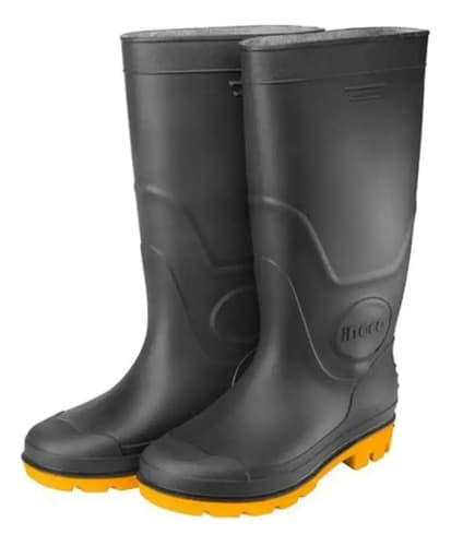 Botas De Lluvia Negra Trabajo Talles Varios Ingco Ssh092lyb Negrooo Lisa 42 Uy