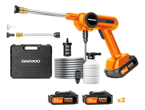 Hidrolavadora Daewoo Inalámbrica Dax65-li Pistola Portátil Color Naranja 50 Hz/60 Hz
