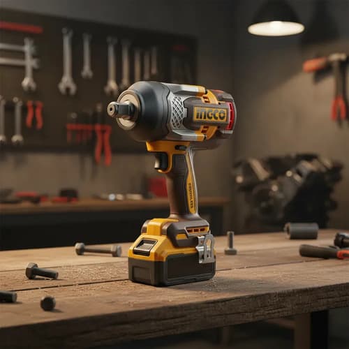 Llave De Impacto Bateria 20v 3/4 5ah Valija Ingco Ciwli20105 Amarillo 50