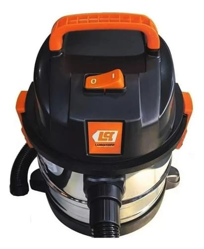 Aspiradora Ind 1 Motor Polvo Líquido 15 Litros Lusqtoff Color Acero Inoxidable/negro