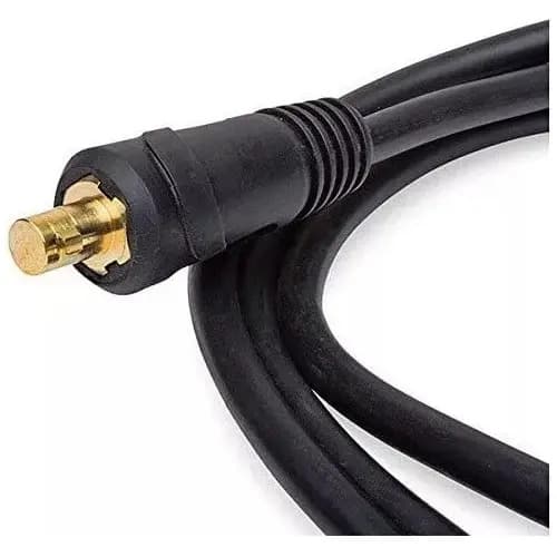 Cable De Soldadora + Pinza Electrodo Inverter 2 Metros Pro Negro