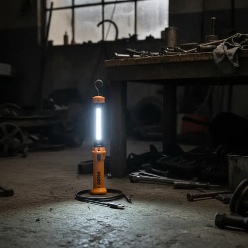 Linterna Lampara Magnética Recargable Ingco Hwli35261 *ub* Color De La Luz Blanco