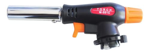 Soplete Flambeador Wans Con Llama Ajustable Y Encendido Automático Negro
