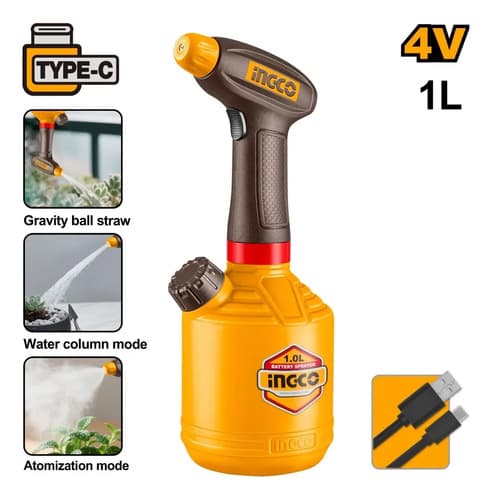 Pulverizador A Bateria 4v 1l Ingco Hspp3701 Amarillo