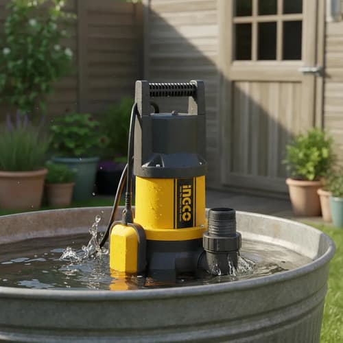 Bomba Sumergible Plastico 1000w Pozo Negro Ingco Spd10001