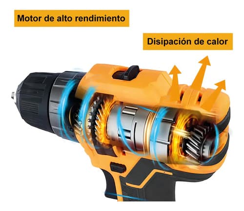 Destornillador Inalámbrico Ingco De 20v Con Batería Y Cargador