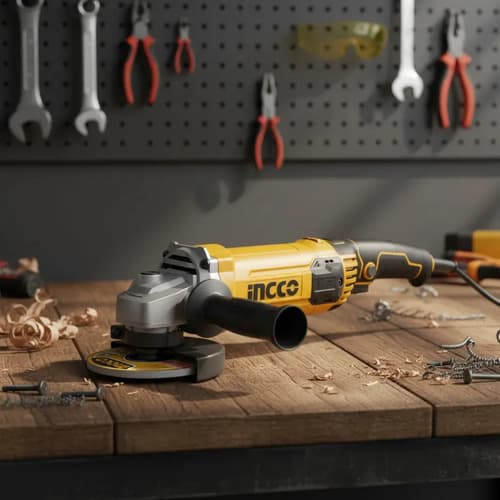 Amoladora 4 1/2 960w Mango Ergonómico Ingco Naranja 50/60hz