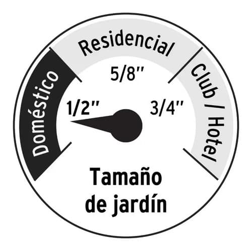 Manguera Para Jardín De Pvc 10 M X 1/2  Con Pistola De Riego Verde Verde Claro