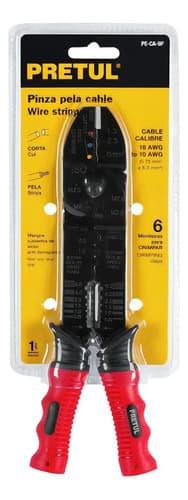 Pinzas Pelacables 9'' Calibre 0.82 A 5.27 Mm Multiuso Pretul