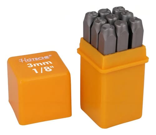 Juego De Punzones De 9pcs 6mm ( Numéricos) Hoteche