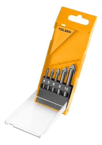 Set Mecha P/vidrio Y Azulejo 4-5-6-8-10mm Tolsen