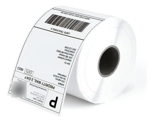 1 Rollo De Etiquetas Termicas Autoadhesivas 100x150. 500 Uni Blanco