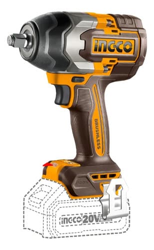 Llave De Impacto 850nm 20v P20s C 2bat+carg+valija Color Naranja Claro Frecuencia 50hz/60hz