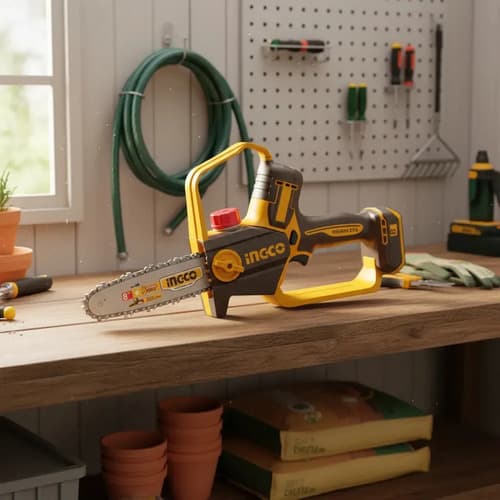 Motosierra A Bateria P20s 20v 8 S/bat Ingco Cgsli2088 Amaril Amarillo
