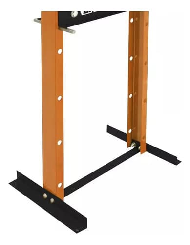 Prensa Hidraulica De Pie 12 Tn Industrial Profesional Color Negro Y Naranja