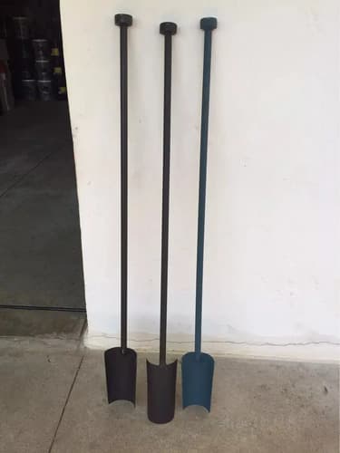 Pala De Hacer Pozos Poso Primera Calidad 1.65 Alto Negro
