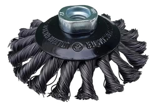 Cepillo Alambre Trenzado Para Moladora Crossmaster 9980956 Color Negro