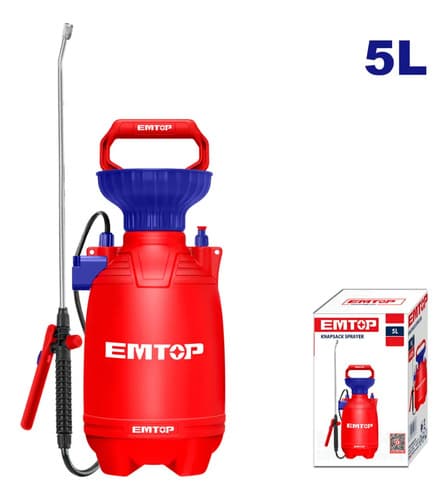 Pulverizador Rociador Emtop Espp30502 5 Litros 2,5 Bar Rojo