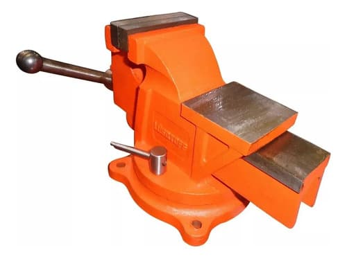 Morsa De Banco Giratoria Lusqtoff Numero 3 Lm03 Naranja