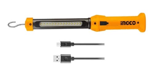 Linterna Lampara Magnética Recargable Ingco Hwli35261 *ub* Color De La Luz Blanco