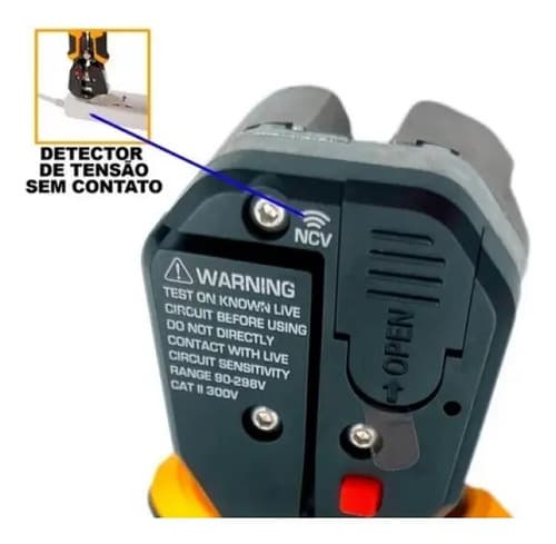 Pinza Inteligente Detector Volt Pela Corta Cable Ingco Febo